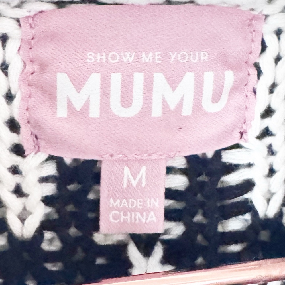 Show Me Your MuMu Sun Valley Black and White Sweater - Picture 7 of 13
